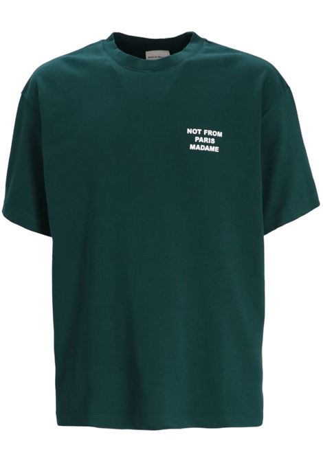 T-shirt le t-shirt slogan in verde Drole de monsieur - uomo